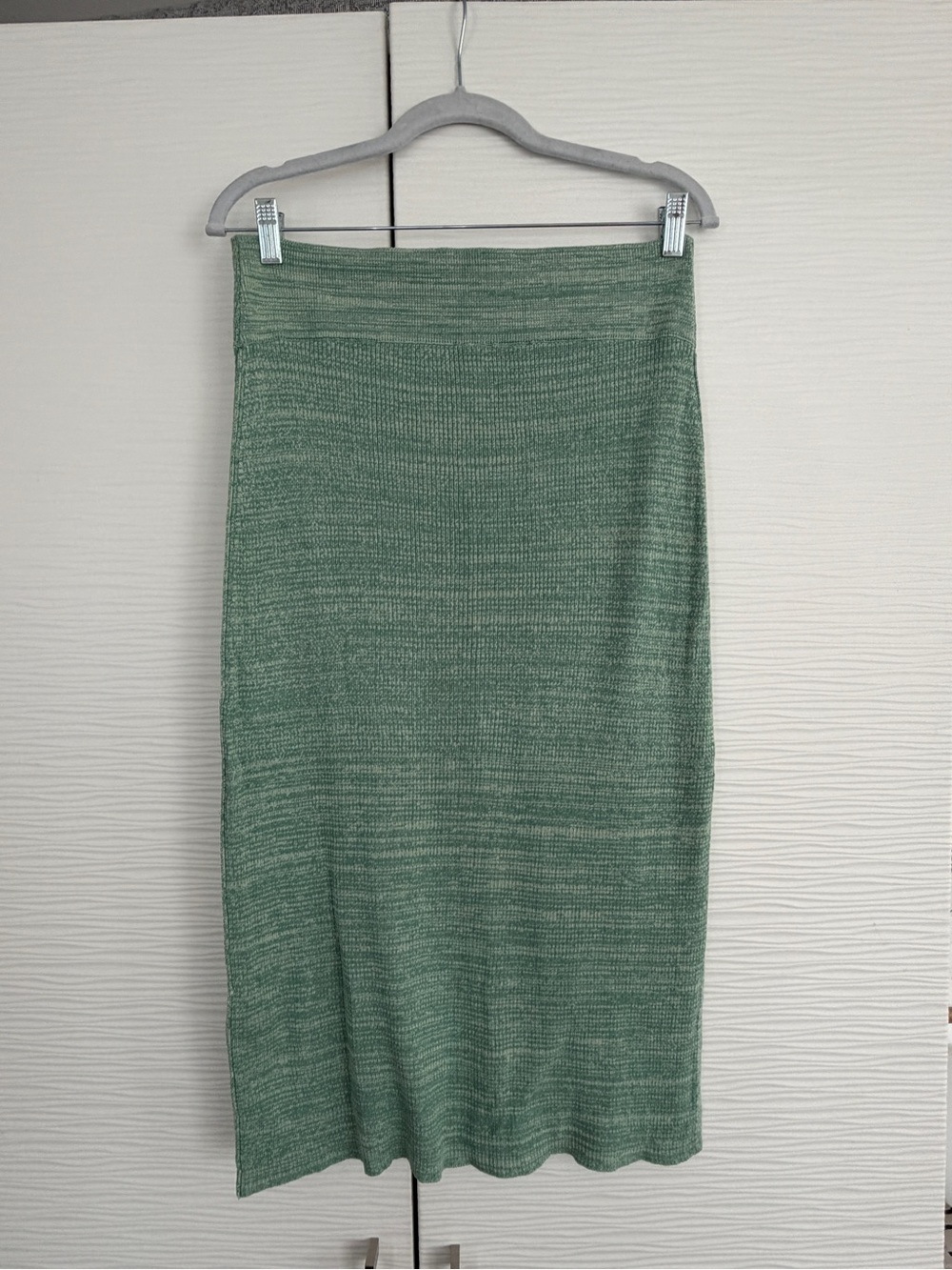 Free People Green Knit Midi Skirt